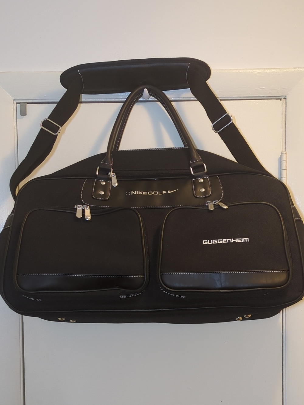 NikeGolf x Guggenheim Black Men’s Departure Travel Duffel Bag NWOT NOW ONLY $60